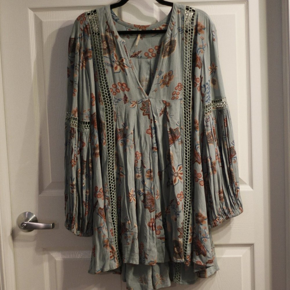 Free People tunic/dress in light blue